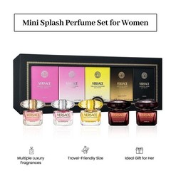 Versace Perfume for Women Gift Set –Mini Variety Splashes, 5 Piece 0.17 oz…