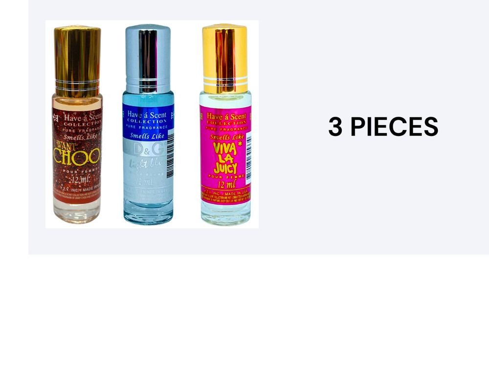 Women Assorted Roll On Oil 12 ML 3pc Limited Time Only
