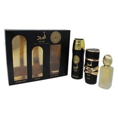 Lattafa Asad 3.4 Edp M + 1.7 Hair Mist+ 6.7 Body Spray