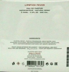 JULIETTE HAS A GUN LIPSTICK FEVER Eau De Parfum Spray FOR WOMEN 3.3 Oz / 100 ml