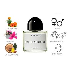 Byredo BAL D’AFRIQUE Eau de Parfum Sample Vial Spray 2ml/0.06oz – Perfect Travel