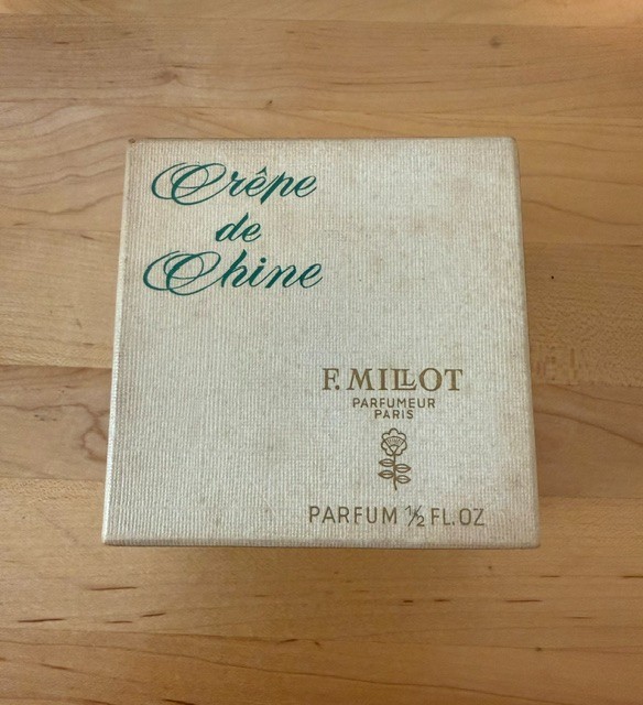 Vintage F. Millot Crêpe de Chine Parfum 1/2 oz (15ml) Made in France Full