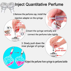 MUB 10Ml Perfume Refill Pump Tools, Perfume Decanter Kit Dispenser with Adapter