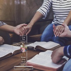 Timeless Acrylic Cross Decor with Scripture – Ideal for Mothers and Friends