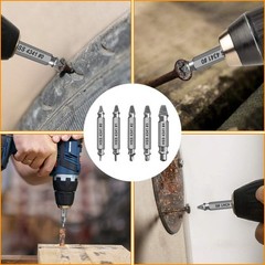 Hand-Powered Screw Extractor Kit – Effortless Removal of Damaged Screws