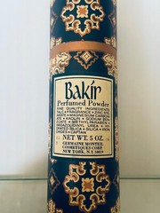 NWOB BAKIR Perfume Powder by MONTIEL VINTAGE Authentic Rare 5 oz