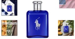 Aquatic Polo Blue Eau de Toilette for Men – Citrus & Sage Fragrance 4.2 Fl Oz