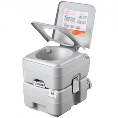 Portable Toilet, 5.3 Gallon Detachable Waste Tank, 120 Flushes, Camping Toilet