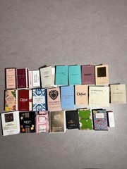 Fragrance Travel Lot. Mini Sample Travel Sizes. NIB. New Scents Prestige Brands