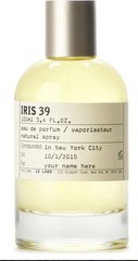 Le Labo IRIS 39 Eau de Parfum Spray Regular Size 3.4 fl oz / 100 ml
