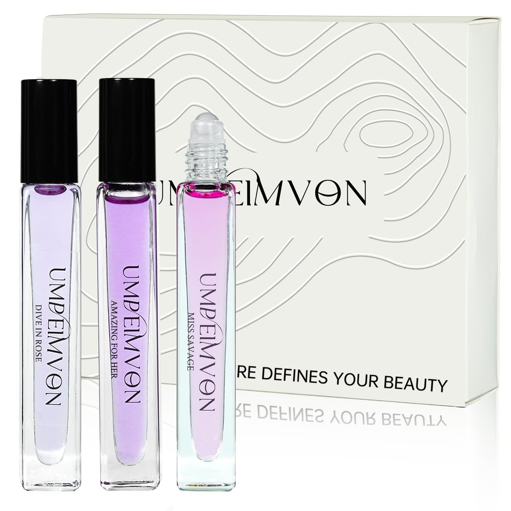 Umpeimvon Marshmallow Blush Perfume Oils for 0.34 Fl Oz (Pack of 3), pink