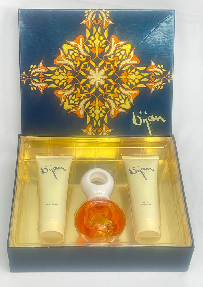 BIJAN Gift Set for Women 1.7oz EDT Spray 2 x 3.3 oz Body Cream Lotion Wash RARE