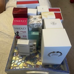 Various EMPTY perfume boxes