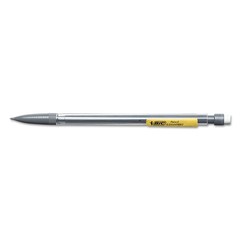 BIC(R) Mechanical Pencils, 0.5 mm, Pack Of 12 Count (Pack of 1), Black, Clear
