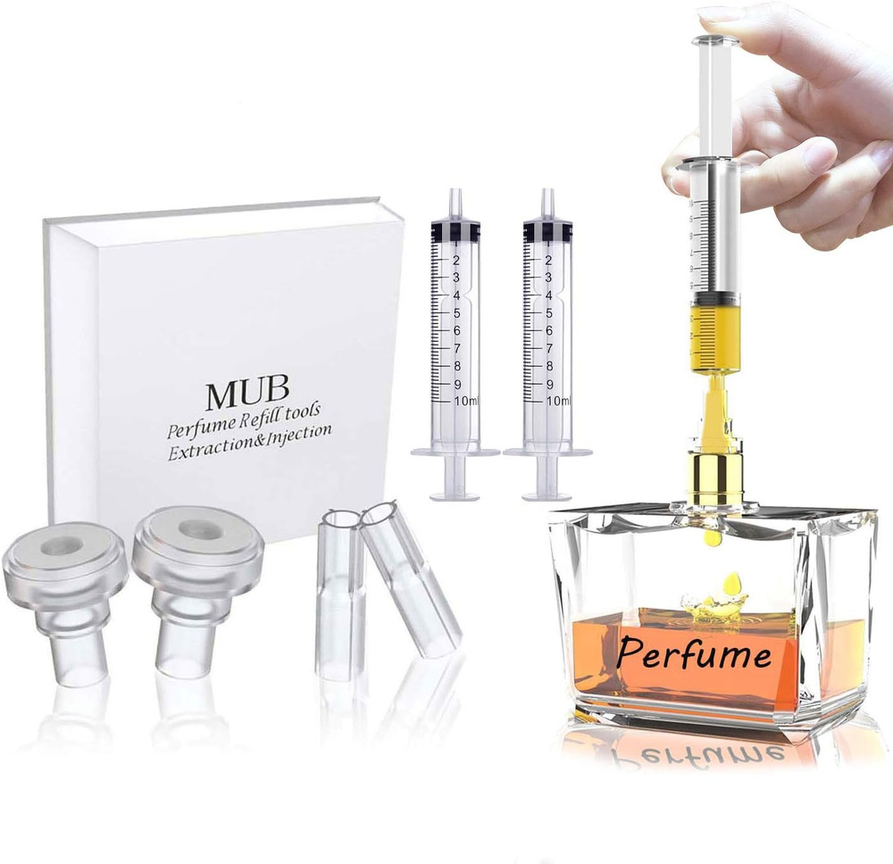 MUB 10Ml Perfume Refill Pump Tools, Perfume Decanter Kit Dispenser with Adapter