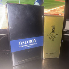 Carolina Herrera Bad Boy and 1 million cologne both brand new! 2 piece combo