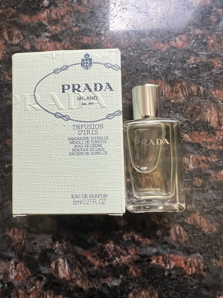 PRADA Infusion D’Iris Eau De Parfum. 8ml/0.27fl Mini Size. Brand New In Box