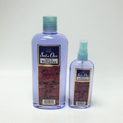 Sol de Oro Agua De Violetas Cologne Violet Cologne 4 oz Spray & 16 oz Splash SET