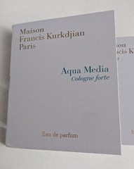 Aqua Media Cologne Forte Maison Francis Kurkdjian New Release sample spray x 2