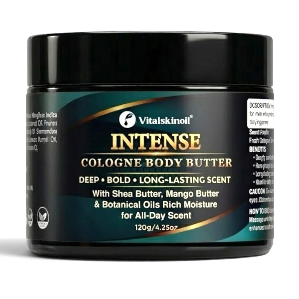 Body Butter for Men, Cologne Moisturizer with Shea & Mango Butters. | Cologne In