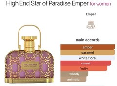 Emper High End Star of Paradise Eau de Parfum 3.4 fl oz 100ml Women Open Box