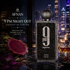 Afnan 9PM Night Out Extrait De Parfum Spray For Men 3.4 Oz / 100 ml Big Size!