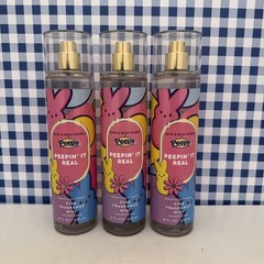 3X ~ Bath & Body Works ~ Full Size ~ Fragrance Mist ~ PEEPS ~ PEEPIN’ IT REAL