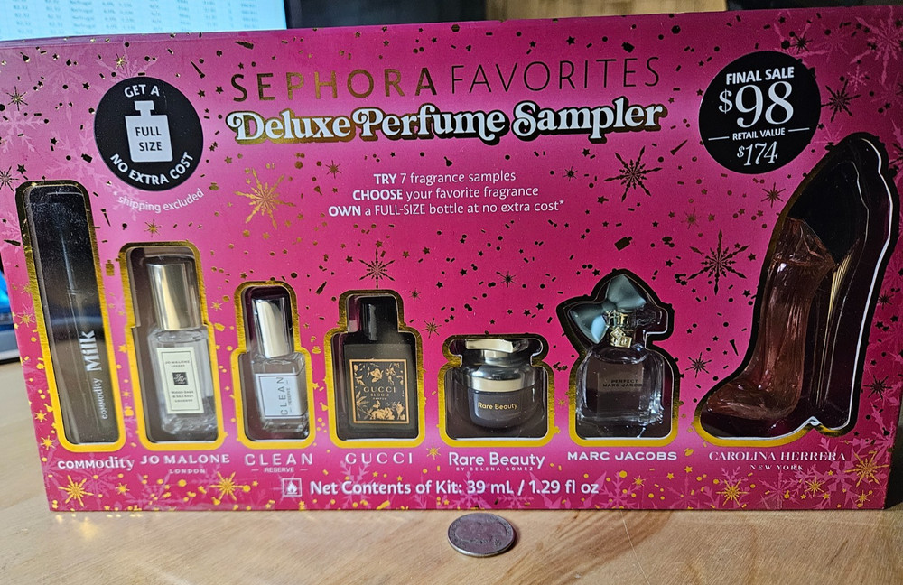 Sephora Favorites Holiday Deluxe Perfume Sampler Set- NO CERTIFICATE#C2-1