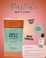 $140 BASTIDE NUE AU SOLEIL Eau De Toilette 3.3 fl.oz. SEALED France DISCONT’D