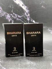 Lot/3 Bharara Onyx Eau De Parfum Travel Sample – 0.17 oz / 5 ml x 3