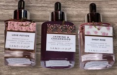 3 Sand & Fog Perfume Oil, Jasmine Cedarwood, Love Portion, Sweet Rose 1.7fl oz