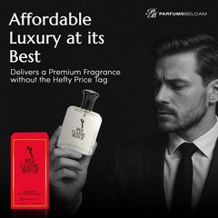 PB ParfumsBelcam Red Classic Match Eau de 2.54 Ounce (Pack of 1), White