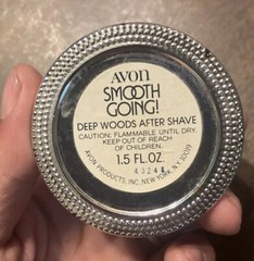 Avon Smooth Going Deep Woods After Shave Vintage Cologne Decanter NWOB