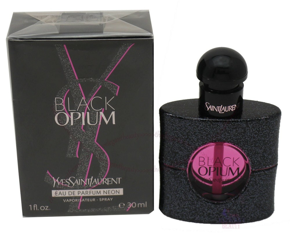 Black Opium By YSL 1oz/30ml Eau De Parfum Neon Spray For Women New In Box