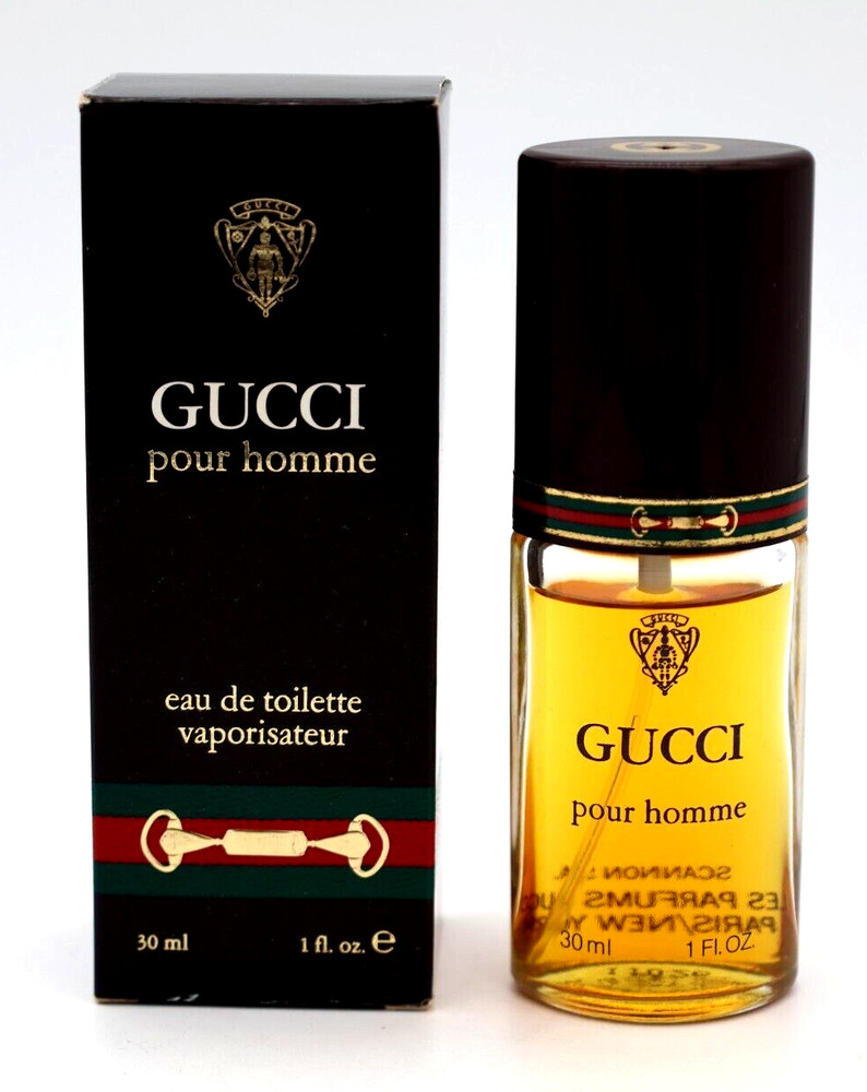 Vintage GUCCI POUR HOMME 30ml / 1 oz EDT Original Formula 1990s Finescents!