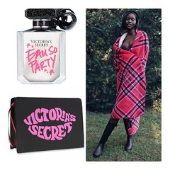 Victoria’s Secret EAU SO PARTY EDP (1.7 fl.oz.) / Beauty Bag / Throw Blanket