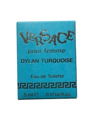 NIB Versace Dylan Turquoise Way De Toilette Miniature 5mL 0.17 Us Fl Oz