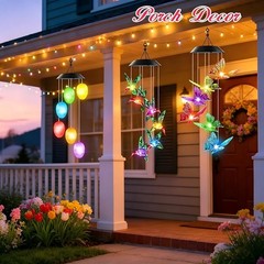 Gifts for Grandma: Solar Hummingbird Chimes