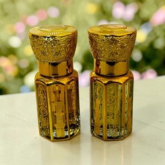 Attar Combo of Amber Oud and Tuscan Leather, Long Lasting Perfume Oil for Unisex