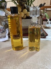Mont St. Michel AMBREE & Merle Norman ARABESQUE Splash Decanter 10 & 16.9 Ounces