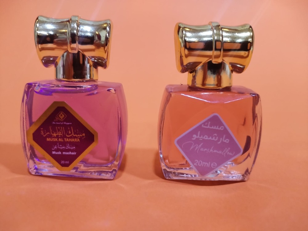2x 20ml Tahara Musk Perfume Oil Marshmallow & Mashaeir Long Lasting UAE