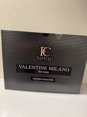 Valentine Milano Men Set For Men 3.4oz EDP 2x 3.0oz Body Lotion & Shower Gel