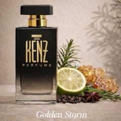 Golden Storm Eau De Parfum 100ml – Fresh Spicy Citrus Scent for Men Long Lasting