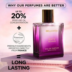 Bellavita Luxury Date Woman Long Lasting EDP Perfume 100ml – Free Shipping to US