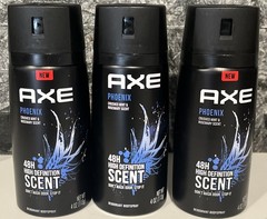 Axe Phoenix Crushed Mint & Rosemary Scent Body Spray, 4oz (150ml) (Pack of 3)