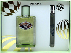 PRADA INFUSION D’IRIS 3 PCS GIFT SET WOMEN EDP 3.3 Oz, EDP 0.33 Oz, BODY LOTION!