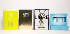 YSL, Mugler, Ellis, D&G Perfume Bundle of 4 Samples Travel Size Fragrance