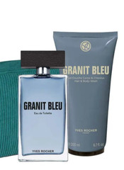 GRANIT BLEU(WOODY MARINE) SET X 2 (EDT SPRAY 100+HAIR & SHOWER GEL 200 )-NEW
