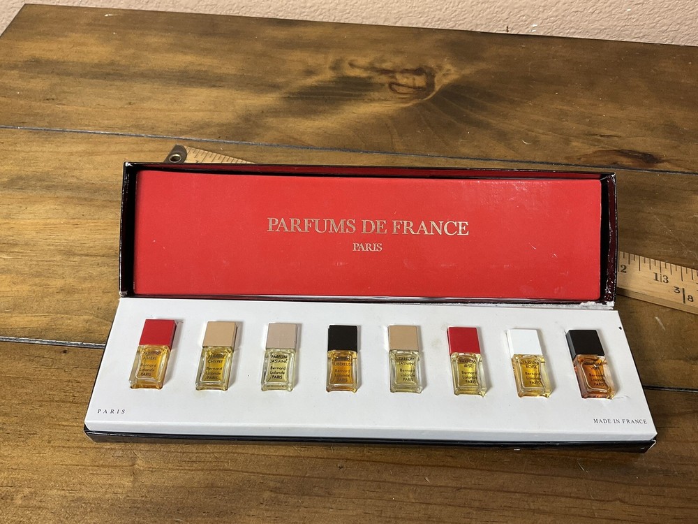 Bernard Lalande Parfum De France Amber-Vert-Jasmine-Irise-Boise Rare Mini