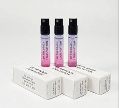 (3-PACK) LOUIS VUITTON ON THE BEACH EDP NEW SAMPLE SPRAY 2ML/0.06 OZ-FREE SHIP